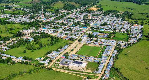 Vista panorámica aérea de San Martín, Cesar
